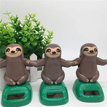 Load image into Gallery viewer, LI LiNovelty Solar Toys Shaping ABS Sloth Solar Powered Dancing for Desk Place Ornaments Decoration Toys for Children Kids Gift
