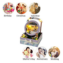 Load image into Gallery viewer, ZQWE 3D Assembled Puzzle for Children and Adult Creative Garden Box Hand-Made Model Toy House Kit Hanging/Placement Craft Night Light Brithday (B Yellow can be Placed)
