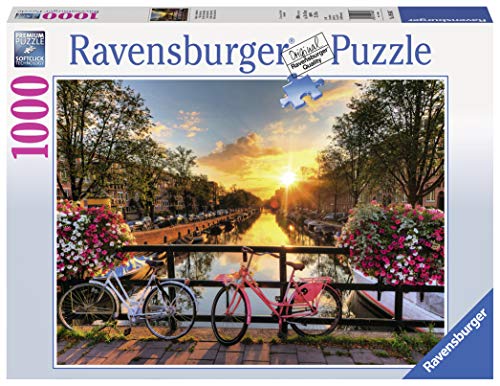 Ravensburger Bicycles in Amsterdam 1000 Piece Jigsaw Puzzle for Adults - Every Piece is Unique, Softclick Technology Means Pieces Fit Together Perfectly