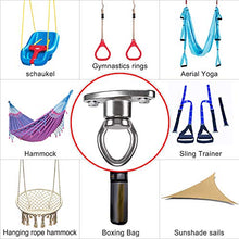 Load image into Gallery viewer, SELEWARE Heavy Duty Bearing Swing Hanger, 360 Rotate Swing Swivel Hook with Screws for Wooden and Expansion Bolts for Concrete, Indoor Outdoor Hammock Porch Chair Tire Swing Set
