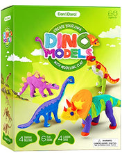 Load image into Gallery viewer, Dino Models, Clay Craft Kit - Dinosaur Arts and Crafts for Kids- Build a Dinosaur Gifts for Boys &amp; Girls - Build 4 Dinos with Air Dry Magic Modeling Clay Model Set Ages 3, 4, 5, 7, 8+ Boy or Girl STEM
