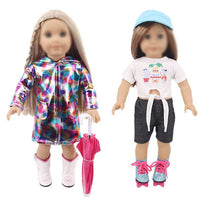 Load image into Gallery viewer, iBayda Fashion Doll Clothes Accessories Play Set for 18 inch Dolls Include Backpack, Umbrella, Outfit, Bikini, Shoes, Sunglasses (No Doll)
