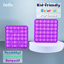 Load image into Gallery viewer, All-New Totti Pop Fidget Toy Satisfying Big Push it Bubble Fidget Sensory Toy Stress and Anxiety Relief Novelty Gift for Both Children and Adults | Square, Purple
