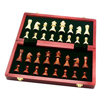 Deluxe Magnetic Chess Set, Children's Educational Games with Portable Folding Interior Storage, 11.8