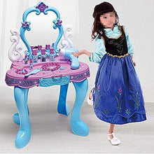Load image into Gallery viewer, BUYT Vanity Table Set Princess Themed Vanity Girls Set with Fashion and Makeup Accessories Princess Dressing Table Pre-Kindergarten Toys Dressing Makeup Table
