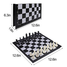 Load image into Gallery viewer, JIESENG Chess Set 12.6&quot; Magnetic &amp; Travel with Folding Chess Board Educational Toys for Adults
