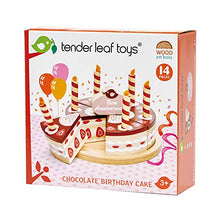 Load image into Gallery viewer, Tender Leaf Toys - Pretend Food Play Birthday Cake - (Chocolate Birthday Cake)
