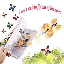 Load image into Gallery viewer, RINHOO 2-100Pcs Magic Fairy Flying in The Book/Card Butterfly Rubber Band Powered Wind Up Butterfly Toy Great Surprise Wedding Birthday Gift (20pcs)
