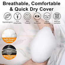 Load image into Gallery viewer, Mamibaby Baby Lounger Baby Nest,100% Cotton Breathable Soft Newborn Lounger,Portable Adjustable Baby Infant Floor Seat for Play,Tummy Time and Travel, for 0-8 Months Infant(White + Colorful Feather)
