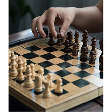 Load image into Gallery viewer, Chess Set Portable International Chess Magnetic Travel Chess Set Wooden Tournament Chess Set with Storage Family Activities Chess Pieces (Size : Small)

