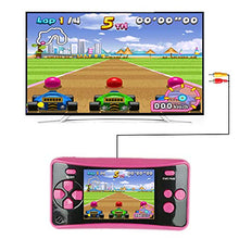 Load image into Gallery viewer, HigoKids Handheld Game for Kids Portable Retro Video Game Player Built-in 182 Classic Games 2.5 inches LCD Screen Family Recreation Arcade Gaming System Birthday Present for Children-Rose red
