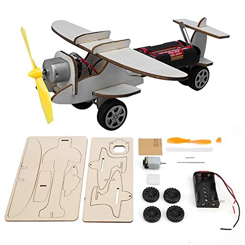Firm Structure Easy to Install Toy Assembly Glider, Handmade Model Wooden Handmade Airplane, for Kids