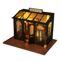 SYW -1:24 Scale Chinese Style Antique Calligraphy and Painting Shop with Led Light Kit Hand-Assembled House Model Creative Room to Give Girl Birthday Gift