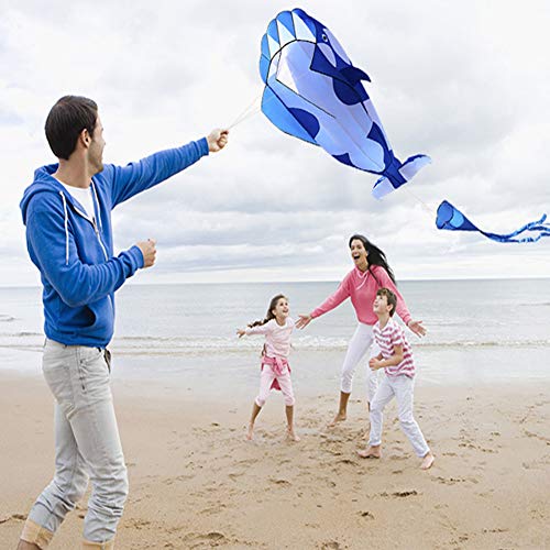 LOadSEcr Whale Kite, Kite for Kids and Adults, 3D Soft Whale Frameless –  ToysCentral - Europe
