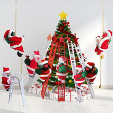 Load image into Gallery viewer, Santa Climbing Rope with Face Mask, Santa Claus Electric Christmas Toys with Music and Lights, Climbing up and Down, Hanging Ornament for Party/Home/Door/Wall/Holiday Decoration
