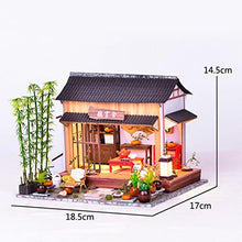 Load image into Gallery viewer, F Fityle Dollhouse Miniature with Furniture Garden Decoration, DIY Wooden Dollhouse Kit Chinese Style Country Cottage, 1:24 Scale Creative Room
