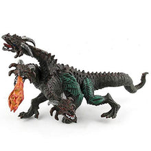 Load image into Gallery viewer, Realistic Dragon Model Plastic Flying Dragon Figurines Gifts for Collection. Realistic Hand Painted Toy Figurine for Ages 3 and Up (Three-Headed Dragon)
