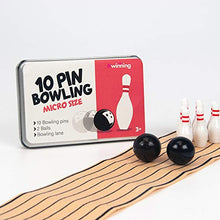 Load image into Gallery viewer, 10 Pin Bowling Micro Size Game in Tin
