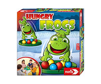 noris 606061859 - Hungry Frogs, The Fun Catch and snap Game for Young and Old, for Children Aged 4 and Over.