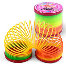 Load image into Gallery viewer, JOHOUSE Rainbow Magic Spring, 12 PCS Colorful Rainbow Neon Plastic Spring Toy Party Supplies for Boys Girls Gift Toys,Easter,Halloween
