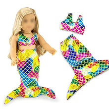 Load image into Gallery viewer, Oct17 Doll Clothes for American Girl 18 inch Dolls Mermaid Outfit Unicorn Tutu Dress Swimsuit
