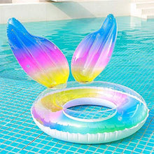 Load image into Gallery viewer, Jiaye Cartoon Anime Keychain Inflatable Swimming Ring Sequined Summer Swimming Pool Float Circle Printing Swim Rings Safety Float Ring (Color : Random Pattern Color)
