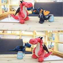 Load image into Gallery viewer, HUOQILIN Plush Toy Dinosaur Pterodactyl-Headed Dragon T-Rex Pillow Cushions (Color : Blue, Size : 60cm)
