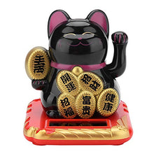 Load image into Gallery viewer, Waving Lucky Fortune Cat,Mini Happy Solar Powered Adorable Welcoming Cat,eco-Friendly and Energy-Saving,for Home Car Stores, Office Decor (??)

