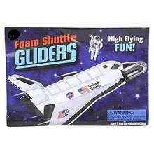 Load image into Gallery viewer, Shop Zoombie 4 Dozen (48) USA Space Shuttle 5-Inch Foam Gliders  Rocket- Party Favors, Prizes, Carnivals, Summer Camps, Piatas, Treasure Boxes

