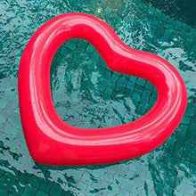 Load image into Gallery viewer, Cartoon Anime Keychain Hot Inflatable Sweet Heart Swimming Rings laps Giant Pool Party Lifebuoy Float Mattress Swimming Circle 90cm (Color : Red)
