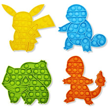 Load image into Gallery viewer, 4-Pack Pop Bubble Toys, Animal Popper Popping Sensory Anxiety Stress Relief Poppop Gift
