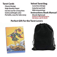 Load image into Gallery viewer, Tarot Cards Set Classic Rider Tarot Cards Deck English-Spanish with Transparent Case and Spanish Instructions Book Manual Booklet Portable Tarot Cards Deck with Black Velvet Bag (RS)
