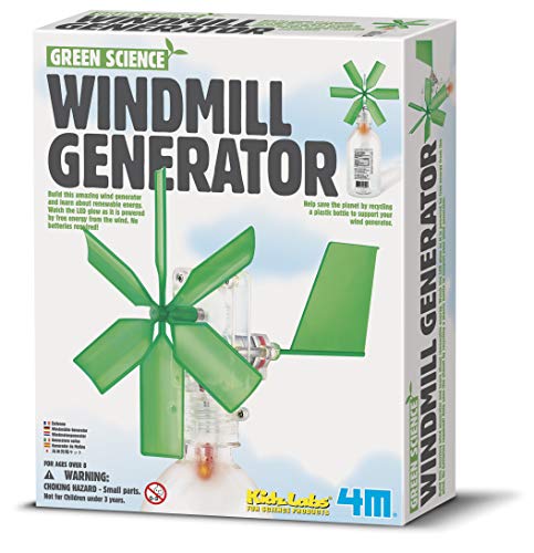 4 M 3649 Green Science Windmill Generator Kit (Packaging May Vary) Diy Green Alternative Energy Lab