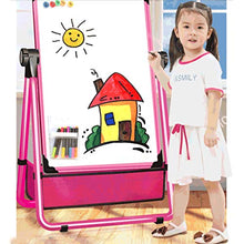 Load image into Gallery viewer, NNR Drawing Board Children&#39;s Drawing Board, Flip and Lift Double-Sided Magnetic Drawing Board, Children&#39;s Home Writing Whiteboard Doodle Board (Color : A Black Starter Pack)
