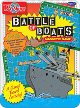 Load image into Gallery viewer, Bendon TS Shure Battle of The Boats Games Mini Magnetic Activity Tin with Illustrated Foam Magnets 50516
