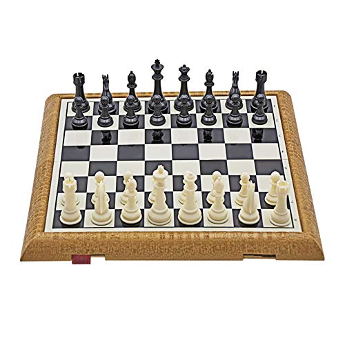 Magnetic Folding Plastic Game International Chess Set, Travel Chess Sets with Folding Storage Chess Board, Best birthday gifts