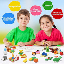 Load image into Gallery viewer, 100 Pack Animal Pencil Erasers for Kids,Puzzle Erasers, 3D Erasers Food Vegetable Sport Fruit Take Apart Eraser, Gifts for Kids, Prizes Classroom Rewards, Class Treasure Box, Kids Party Favors
