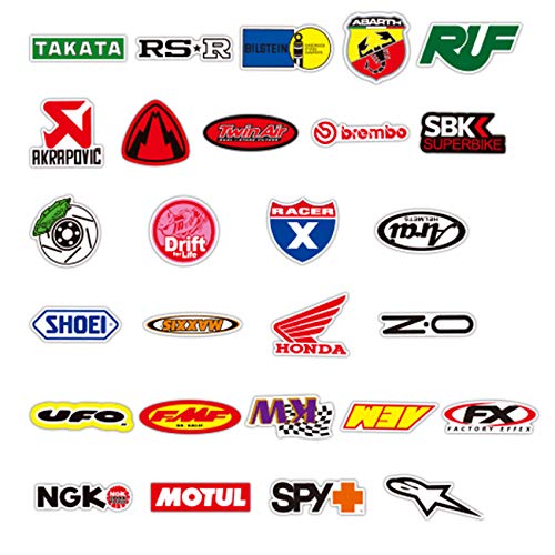 100PCS Racing Stickers Dirtbike Automotive Sticker Pack Car Brand Logo –  ToysCentral - Europe
