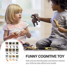 Load image into Gallery viewer, NUOBESTY Animal Model Card Animal Match Cards Miniature Animals Model with Matching Cards Toddlers Kids Early Teaching and Learning Aids
