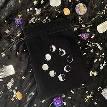 Load image into Gallery viewer, SNAHE Fortune-Telling 13x18cm Black Velvet Party Tarot Storage Bag Tarot Bag Divination Bag Oracle Card Bag(Black)
