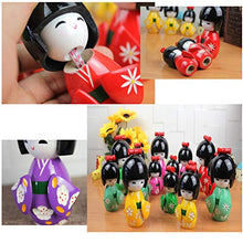 Load image into Gallery viewer, Goddness Bar 3PCS Japanese Geisha Doll Sushi Restaurant Decoration Ornaments Craft Gift Japanese Puppet Doll Kimono Doll Playsets for Girl(Purple)

