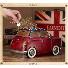 Load image into Gallery viewer, Teri Piggy Bank British Retro Nostalgia Piggy Bank Cars Adult Creativity Large Home Ornaments Classic Vintage Birthday Gift for Kids Savings Jar (Size : 713in)
