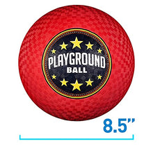 Load image into Gallery viewer, Franklin Sports Playground Balls - Rubber Kickballs and Playground Balls For Kids - Great for Dodgeball, Kickball, and Schoolyard Games  8.5 Diameter, Red Pack of 1
