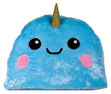 Load image into Gallery viewer, iscream Rainbow Narwhal 79&quot; x 36.5&quot; Faux Sherpa-Lined Plush Fleece Zippered Sleeping Bag
