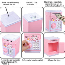 Load image into Gallery viewer, Yoego Piggy Bank for Kids ,Electronic Password Piggy Bank Kids Safe Bank Mini ATM Piggy Bank Toy for 3-14 Year Old Boys and Girls
