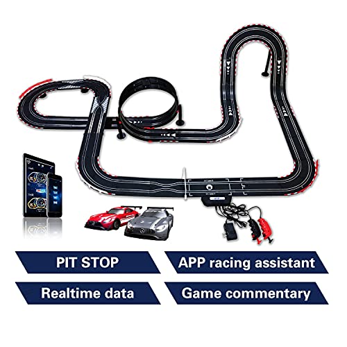  AGM MASTECH Slot car Set with Racing Assistant APP No