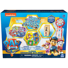 Load image into Gallery viewer, PAW Patrol: The Movie, 4-Game Adventure City Pack Memory Match, Pop-Up, Wooden Dominoes, &amp; Lookout Games, for Kids Aged 4 and up
