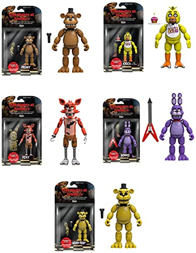 Funko Five Nights at Freddy's 5-inch Series 1 Action Figures (Set of 5)
