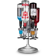 Load image into Gallery viewer, 6 Bottle Bar Caddy / Liquor Dispenser-Chrome Finish, Set of 2
