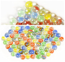 Load image into Gallery viewer, Color Mixing Glass Marbles 16mm Kids Marble Games Variety of Patterns DIY and Home Decoration (195PCS)
